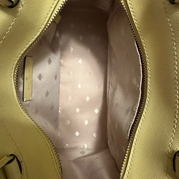 ♥️♣️ KATE SPADE ♠️♥️ STACI MEDIUM SATCHEL LEMON FOND🍋 - Picture 7 of 12